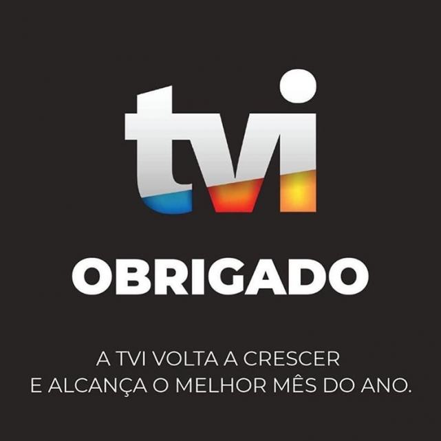 TVI VOLTA A CRESCER E ALCANÇA O MELHOR MÊS DO ANO